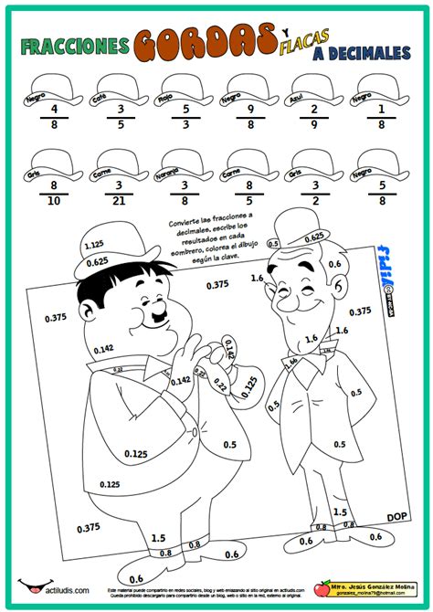 De Fracción A Número Decimal Actiludis