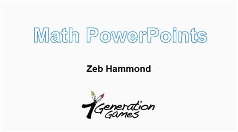 Ten Math Powerpoints For Grade 7 Educational Resources For Grades 3 8
