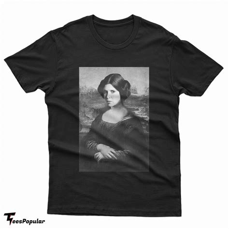 Get It Now Star Wars Princess Leia Mona Lisa Parody T Shirt