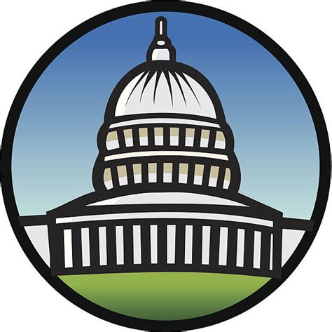 Cartoon Of A Capitol Building Washington Dc Illustrations Royalty Free