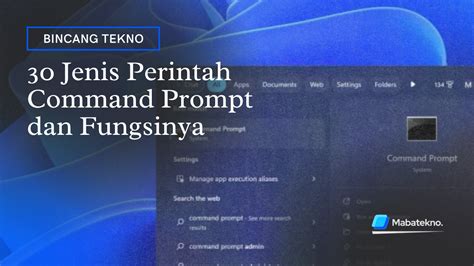 Jenis Perintah Command Prompt Dan Fungsinya Mabatekno Teknologi