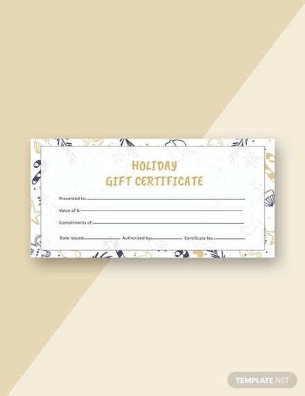 FREE 20 Gift Certificates In PSD AI MS Word Vector EPS Pages