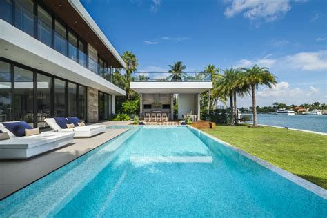 Tropical Modern Miami Beach Abode Hits Market For 235m Mansion Global