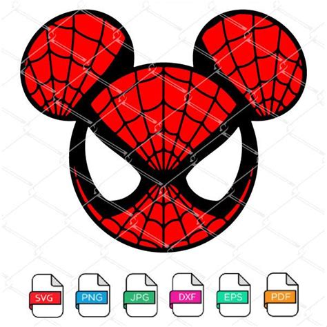 Spiderman Mickey Mouse Svg