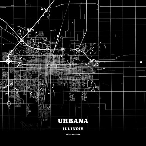 Urbana Illinois Usa Map Urbana Poster Template Usa Map