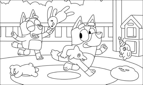 Bluey Coloring Pages Crayola Marty Flanders