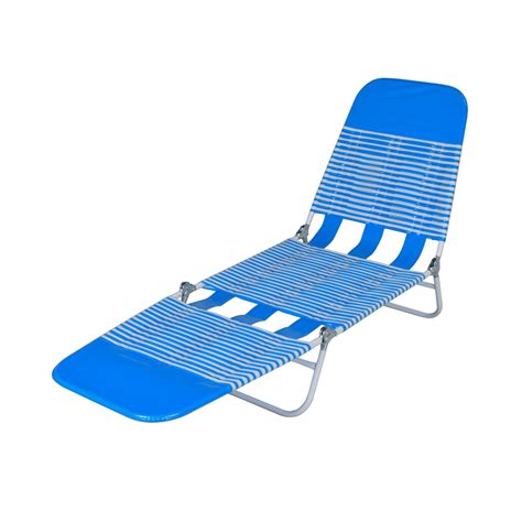 Mainstays Folding Jelly Beach Lounge Chair Blue