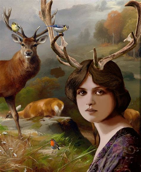 Deer Girl Digital Art By Cassandra Crosby Browne Fine Art America