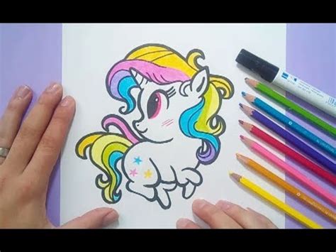 Dibujos bonitos para niñas paso a paso. Como dibujar un unicornio paso a paso 7 | How to draw a ...