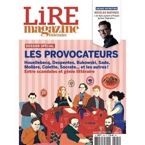 Lire Magazine Littéraire N°504 Les Provocateurs Février 2022