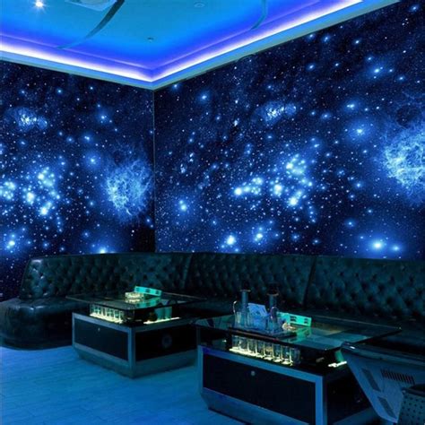 Tamaño personalizado 3D estéreo azul noche universo espacio | Etsy in ...