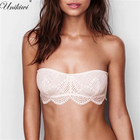 unikiwi women s sexy strapless lace bra underwear soft underwire unlined bras thin invisible