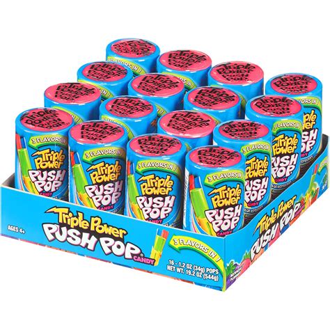 Buy Push Pop Triple Power Three In One Individually Wrapped Bulk