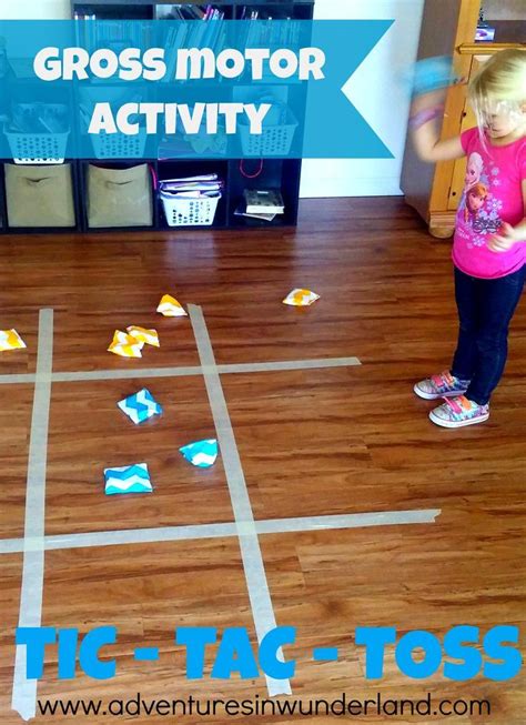 They can then take turns challenging each other. Fun Gross Motor Activity: TIC - TAC - TOSS