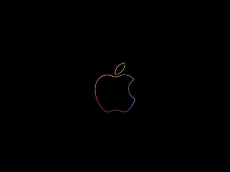 Only the best hd background pictures. Apple logo 4K Wallpaper, Colorful, Outline, Black ...