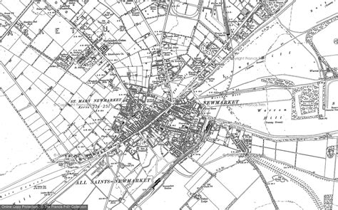 Newmarket 1884 1885 Ordnance Survey Maps Newmarket Map