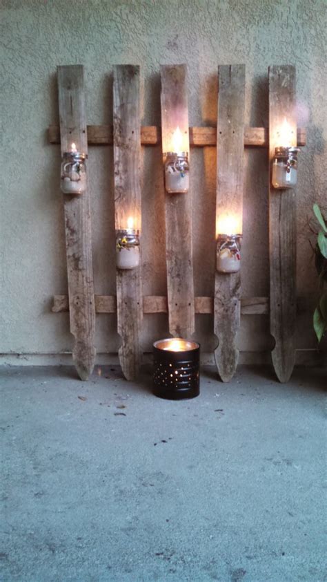 Diy Backyard Project Ideas Fence With Mason Jar Lights
