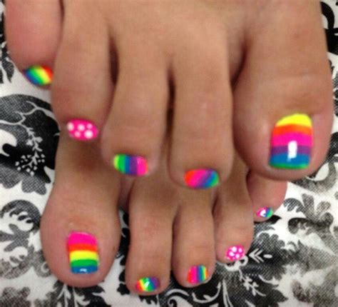 rainbows cute nail art designs pedicure designs toe nail designs pedicure ideas pretty