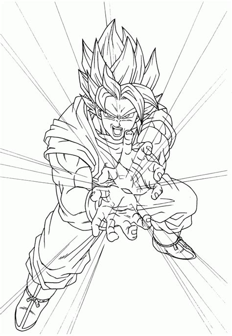 Dragon Ball Z Super Saiyan God Coloring Pages Coloring Home