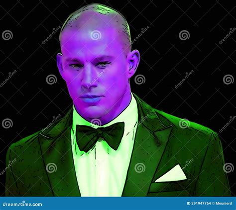 Pop Art Of Channing Tatum Is An American Actor In Magic Mike Editorial