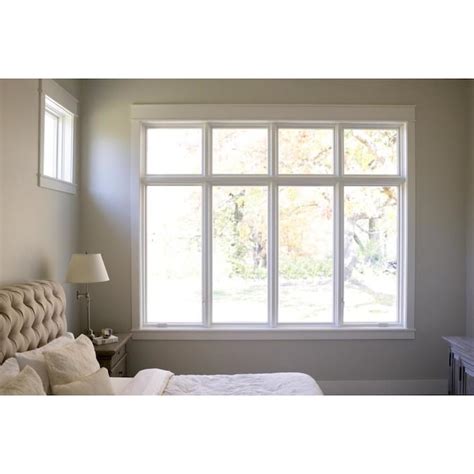 Pella Wood Double Pane Annealed New Construction Egress Casement Window