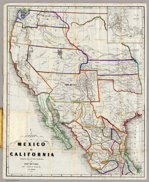 Map Of Mexico And California David Rumsey Historical Map Collection
