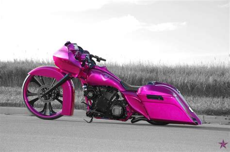 Pink Harley Davidson Motorcycle Eerie Yet Gentle And Powerful Beast