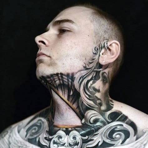 Top 80 Best Throat Tattoos Ideas