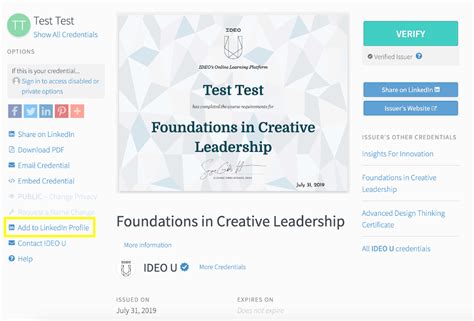 Ideo Certificate Courses | TUTORE.ORG - Master of Documents