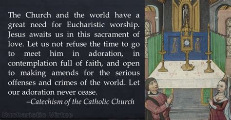 Daily Eucharist Quote Catechism Of The Catholic Church Eucharistic