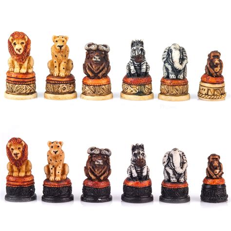 Mini African Animal Chess Set Chess House