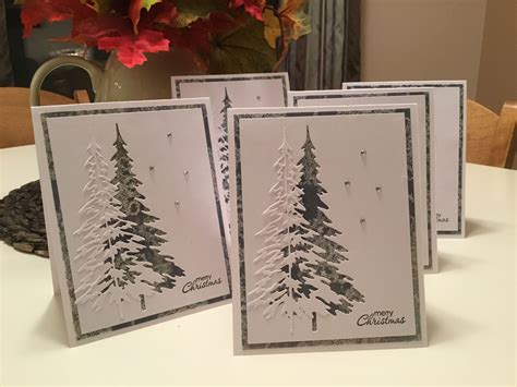 Tim Holtz Die Christmas Card Set Tree Cards Christmas