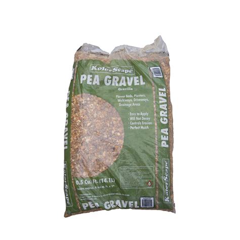 Brown River Rock Small 12 Pea Gravel 05cu Bag Big Earth Landscape