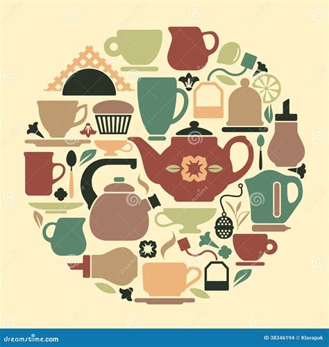 Tea Symbol Stock Illustration Illustration Of Design 38346194
