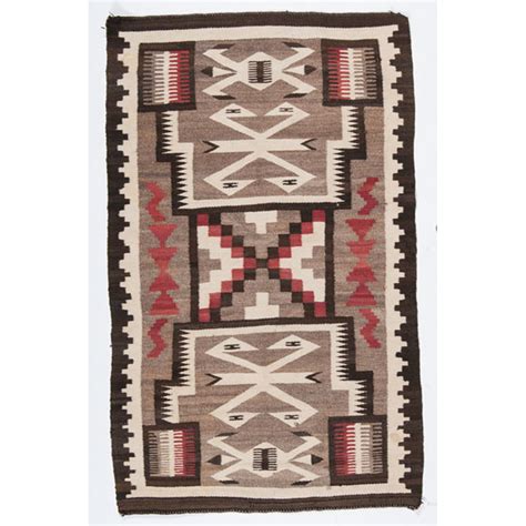 Navajo Storm Pattern Weaving Rug Cowans Auction House The Midwest