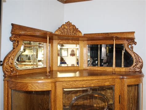 Solid oak corner cabinets must be crated prior to cart hickory chair china is in life handy. Bargain John's Antiques | Antique Oak Corner China Cabinet ...