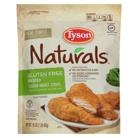 Tyson Gluten Free Breaded Chicken Strips 14oz Target