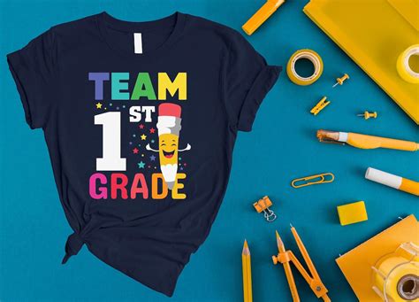 First Day Of School Shirt Team 1st Grade Shirt Back To Etsy