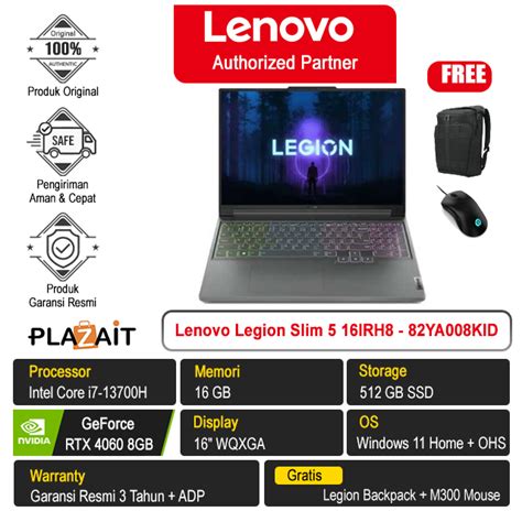 Lenovo Legion Slim 5 16irh8 82ya008kid Intel Core I7 13700h16gb