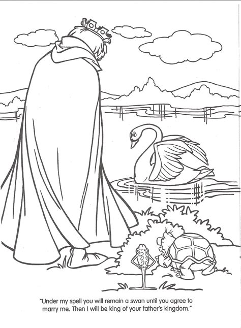 Swan lake coloring pages print. Image - Swan Princess official coloring page 11.png | The ...