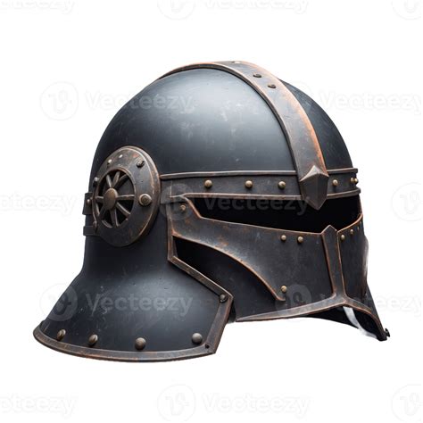 Ai Generated Iron Helmet Isolated On Transparent Background 36398298 Png