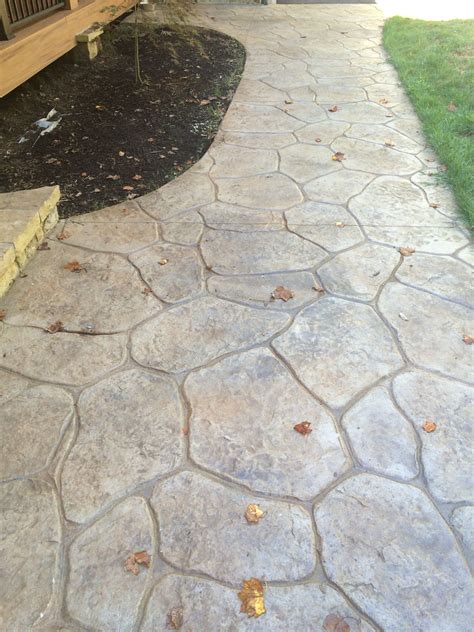 Stamped Concrete Pattern Choice For The Patio Pool Landscaping
