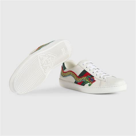 Ace Embroidered Low Top Sneaker Gucci Mens Sneakers 473764a38g09064