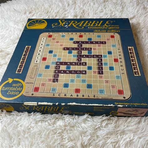 Selchow And Righter Games Vintage 982 Scrabble Deluxe Edition