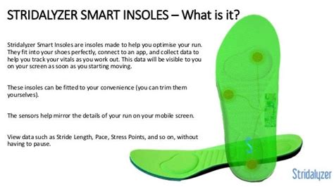 Stridalyzer Smart Insoles For Runners