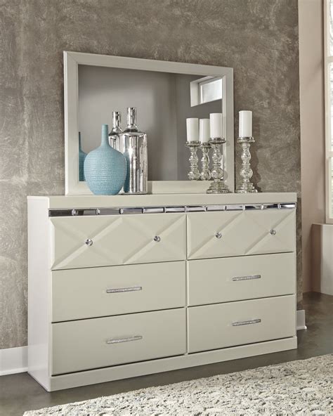 Bedroom dressers & chests of drawers. Dreamur - Dresser and Mirror | B351B1-31-36 | Bedroom ...