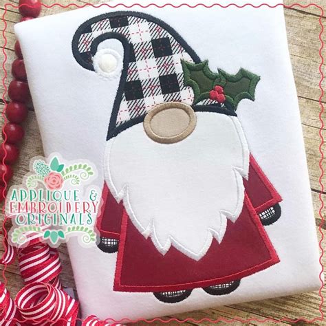 Free Printable Gnome Applique Pattern Web Sew An Adorable Christmas