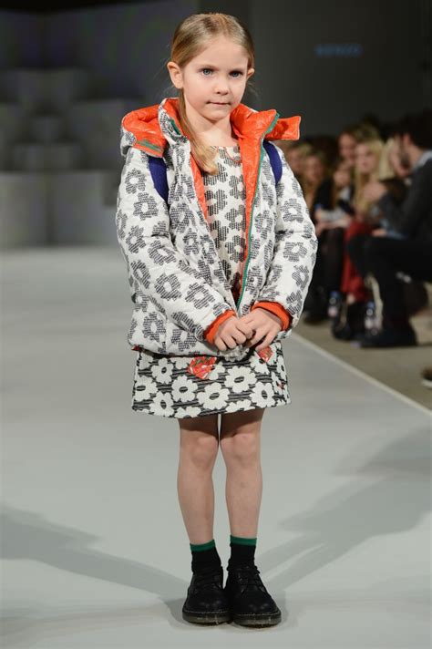 A Model Wearing Little Marc Jacobs Look 4 Autumnwinter 13 Walks The