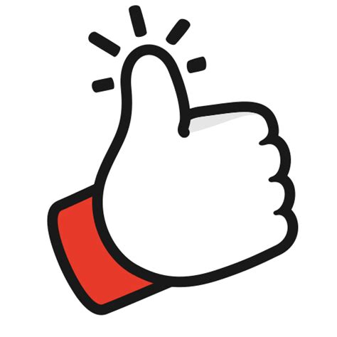 Gesture Like Thumbs Up Youtube Icon