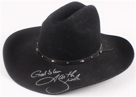 Garth Brooks Signed Cowboy Hat Inscribed God Bless Beckett Coa